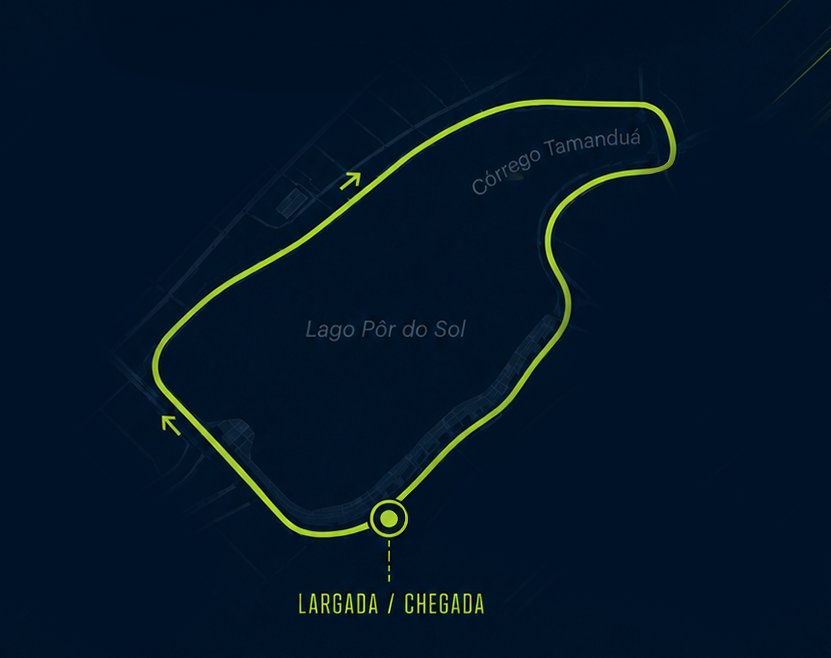 Circuito ao redor do Lago Pôr do Sol, Iporá-GO